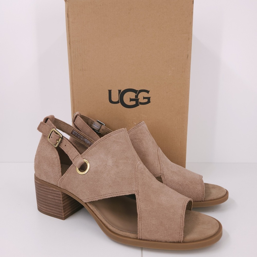 Ugg Koolaburra Kaiah Ankle‎ Strap Open Toe Block Heel Sandals Womens Size 10.5